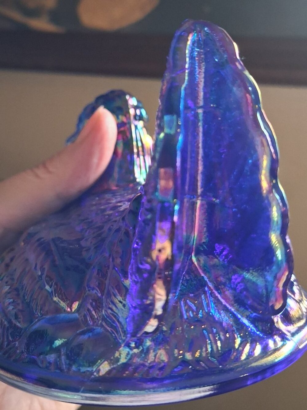 Mosser Cobalt Carnival Hen on Nest - Picture 4 of 5